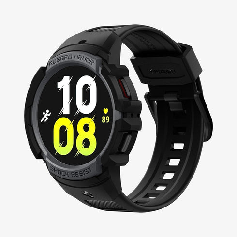 ACS06488 - Galaxy Watch 6 Classic (47mm) Case Rugged Armor Pro in black showing the front